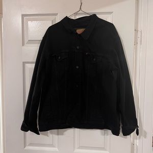 Levi Black Jean Jacket Size XXL